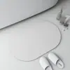Tapete de Banheiro de Terra de Diatomáceas Cor Sólida Transfronteiriço, Tapete de Pé de Banheiro Oval Absorvente de Água Antiderrapante de Secagem Rápida, Mais Vendido na Amazon