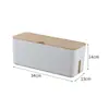 Caja Organizadora Extra Grande para Regletas, Cables Eléctricos y Aislamiento; Caja de Enchufe al por Mayor; Caja de Plástico Antifugas para Gestión de Cables