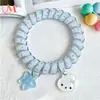 Colgante Lindo de Kt Miffy Fresa Cuerda de Teléfono Goma para el Cabello Dibujo Animado Estilo Dulce Infantil Cuerda para Cola de Cabello Accesorios para el Cabello Venta al por Mayor