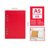 Caderno de anotações de negócios com folhas soltas, personalizado, simples, com divisórias destacáveis, em couro com mudança de cor, modelo B5A5A6, com logotipo impresso.