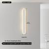 Luminária de Parede Inteligente Sem Furos Sem Fios com Interruptor de Varredura Manual Minimalista para Corredor Sala de Estar Fundo Quarto Cabeceira