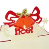 Cartão de felicitações de Natal cartão tridimensional árvore de Natal 3D cartão tridimensional cartão pequeno criativo de Natal negócio de atacado