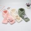 Bufanda de felpa para niños invierno imitación piel de conejo gruesa cálida linda caricatura niños y niñas fabricantes de bufandas para niños en stock