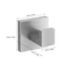 Conjunto de Porta-Toalhas de Aço Inoxidável Transfronteiriço Prateleira de Armazenamento para Banheiro Barra Quadrada para Toalhas Gancho Acessórios de Banheiro Porta-Toalha de Papel