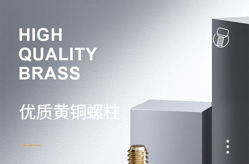 滚花单头铜柱