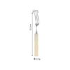Cubiertos de Acero Inoxidable 304 Cuchillo Tenedor Cuchara Traje de Cubiertos para Hotel Europeo y Americano Creativo Acrílico Blanco Glaciar Bambú Cuchillo Tenedor