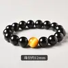 Pulseira de Obsidiana Natural e Olho de Tigre Benmingnian Tigre Pedras Transparentes Contas Pulseira de Cristal Contas para Homens e Mulheres
