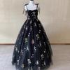 Vestido de Noche para Mujer 2026 Nuevo Estilo Banquete Elegante Adelgazante Presentadora Estilo Hada Tirantes Finos Examen de Arte Vestido de Fiesta Socialité