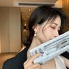 Aretes de Perlas de Plata S925 Aguja Estilo Barroco Aretes de Celebridad de Internet Coreana Aretes Versátiles para el Trabajo