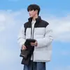 Chamarra de algodón sin capucha transfronteriza 2026 para hombre, nuevo estilo de invierno, cálida, cómoda, resistente al frío, abrigo de algodón moderno, prenda de abrigo cortavientos para hombre