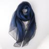 Primavera e Outono Novo Lenço De Seda Organza Cor Sólida Flash Lenço De Seda Organza Dupla Camada Amoreira Seda Misturada Xale Mulheres