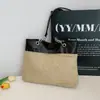 Bolsa Tote de Gran Capacidad 2026 Nuevo Estilo de Verano para Mujer, de Moda Este Año, Bolso de Mimbre para Viajar, Bolso de Paja de un Solo Hombro para Debajo del Brazo