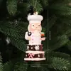 Colgante de Hombre de Jengibre Navideño Decoración de Rosquilla de Santa Claus Ventana Decoración de Árbol de Navidad Colgante Listo para la Venta