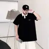 2026 Novo Estilo de Verão Tamanho Grande Camisa Polo com Gola Camisa Casual Solta Versátil Diária Camiseta Masculina de Manga Curta