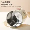 Copo de Aço Inoxidável 304 Grau Alimentício Copo de Leite para Crianças Copo de Água Doméstico com Tampa Caneca Tudo-em-Um Anti-Queda