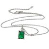 Nuevo Collar con Colgante Pequeño de Esmeralda para Mujer, Diseño Nicho de Moda, Lujo Ligero de Alta Gama, Elegante, Clavícula, Moda