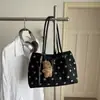 Bolsa feminina de camurça 2026 novo modelo de outono, bolsa de ombro vintage Maillard de alta qualidade, bolsa tote de grande capacidade