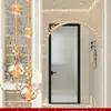 Cortina de Cuentas de Cristal, Cortina Divisoria con Forma de Calabaza, Cortina para Entrada de Sala de Estar y Pasillo, Cortina de Cristal para Puerta de Baño y Dormitorio, No Requiere Taladro