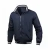 Jaqueta Casual Masculina com Gola Alta, Moda 2026, Casaco Masculino de Cor Sólida para Esportes de Primavera e Outono, Em Estoque para Vendas Transfronteiriças