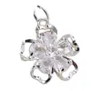 Prata Alto Retenção de Cor Floco de Neve de Diamante Cauda de Peixe Pingente Acessórios Liga Anti-Perfuração Borboleta Cauda de Peixe Pingente DIY Pulseira