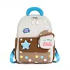 Mochila Escolar para Jardim de Infância para Meninos e Meninas de 3 a 5 Anos com Porta-Moedas Removível, Mochila Infantil Colorida com Bloqueio de Cores para Turmas Pequenas e Médias