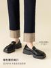 Pantalones de Invierno Xin Ge Smoke Tube Rectos Pequeños Jeans para Mujer 2024 Nuevos Azul Oscuro Ajustados Pantalones para Mujer