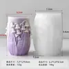 Jiahuimei Muguete Velas Cilíndricas Perfumadas Molde de Silicona DIY Molde para Decoración de Velas con Flor en Relieve