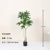 Planta Verde Artificial Grande Nórdica Árvore da Fortuna Decoração de Chão para Entrada de Casa Interior Paisagismo Planta Falsa em Vaso Personalização