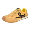 Tênis de treino femininos estilo retrô americano, com blocos de cor, sola macia, versáteis, sapatos casuais de alta aparência, estilo minimalista, sapatos de um só peça confortáveis e leves