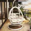 Cadeira de Cesto Suspensa para Exterior, Cadeira de Baloiço Dupla para Pátio, Rede de Interior, Cadeira Preguiçosa para Varanda, Cadeira Suspensa Ninho de Pássaro, Cadeira de Rattan