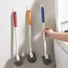 Escova de Vaso Sanitário Sem Canto Morto Escova de Limpeza de Vaso Sanitário Esfregão de Vaso Sanitário Cabo Longo Montada na Parede Escova de Limpeza Montada na Parede Escova de Vaso Sanitário Montada na Parede