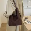 Bolsa de camurça Melard para mulheres, nova bolsa tote de outono vintage da moda 2026, bolsa de ombro de grande capacidade