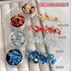 Fragmentos de Papel Dourado para Nail Art Joias Popular Transfronteiriça Vermelho Azul Verde Flor Dourada Laser Dourado e Prateado Material de Lantejoula Folha Atacado