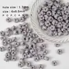 Pendientes Mariposa Hechos a Mano de Material Gris con Perlas Grises Cadena Versátil para Teléfono Móvil Colgante para Coche Colección de Colores de Perlas