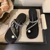 Sandalias Perladas de Tacón Grueso sin Cierre para Mujer, Nuevo Diseño de Verano 2026, Impresionantes y Perfectas para Combinar con Vestidos
