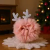 Lazos para el pelo de peluche navideños de venta caliente transfronterizos, diademas, cintas para la cabeza, accesorios para el pelo de astas de ciervo navideño, en stock al por mayor para peinado