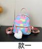 Mochila Corazón Texturizada de Moda 2023 Nueva Mochila Pequeña Portátil Colorida de Estilo Coreano Sencilla Personalizada de Gran Capacidad