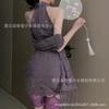 Chica de Paja Sexy Nuevo Cheongsam Chino Hebilla Encaje Delgado Vestido de Cadera Pura Deseo Chica Picante Chal Hueco 2326