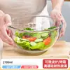 Tigela de Vidro Transparente Tigela de Salada Doméstica Grande Especial para Micro-ondas e Forno Refratária de Alta Temperatura Bacia para Bater Ovos