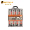 SHEFFIELD/acero Escudo 7 Piezas Juego de Tornillos de Precisión Reparación Destornillador Plano de Cabeza Ranurada y Phillips S 037008