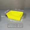 Caja de Plástico Rectangular sin Tapa para Artículos Varios, Cesta de Almacenamiento para Tornillos, Caja de Almacenamiento Colorida para Jardín de Infancia, Marco Pequeño para Fichas de Juego
