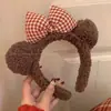 Adorable Diadema de Peluche de Oso para el Cabello para Mujeres, Diadema para Lavarse la Cara, Diadema de Celebridad de Internet, Accesorios para el Cabello, Regalo Transfronterizo, Venta al por Mayor