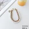 Nueva Cadena para Teléfono Móvil Correa de Bolso con Cadena de Cuero, Cadena Colgante de Perlas, Cadena Doble de Metal para Bolso, Cadena Corta para Bolsos Pequeños Estilo Chanel