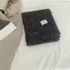 Bufanda de Invierno para Mujer, Etiqueta de Huevo, Color Sólido, Calentador de Cuello de Mezcla de Lana, Estilo Coreano, Tejido, Suave y Moderno, Elegante
