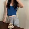 [Fabricante de Origem] Colete Preto Verão 2025 Novo Agasalho Sem Mangas Lindo Costas Base Roupa de Menina Quente Top