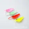 Camarão submerso luminoso Palaemon multicolor material PVC 50 por saco de isca biônica 3,5cm 0,36g