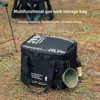 ISE MOUNT Bolsa de Armazenamento Grande Capacidade para Exterior 20L Conjunto Panela Fogareiro Anti-colisão Bolsa de Armazenamento para Cilindro de Gás Bolsa para Acampamento Piquenique