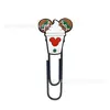 Clips para Papel de Goma Suave de PVC de Dibujos Animados Navideños, Marcadores Creativos Festivos, Separadores de Páginas para Cuadernos, Regalos y Recuerdos Navideños
