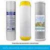 Elemento filtrante universal para purificador de água conjunto de filtro de três estágios frontais de algodão pp e núcleo de carvão ativado elemento de filtro frontal cerâmico