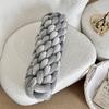 Almohada Larga Trenzada Tejida Transfronteriza Cojín de Sofá Almohada de Cabecera Adornos de Oficina Almohada de Cama Juguete de Peluche